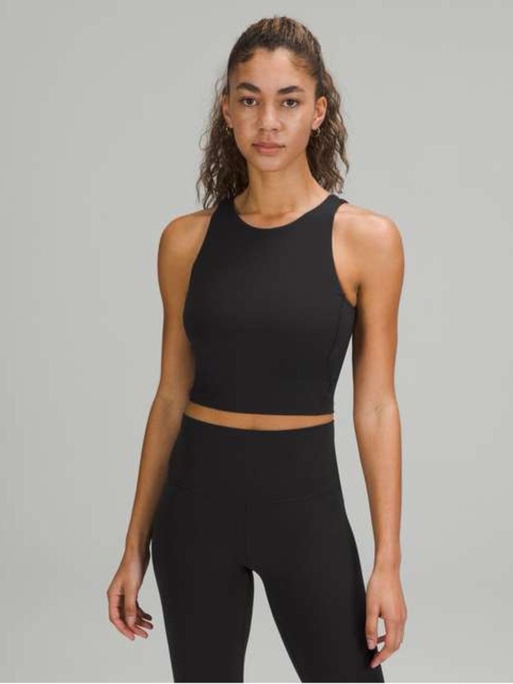 lululemon athletica Align Black Cropped Tank Top